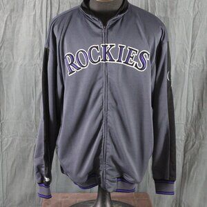 Colorado Rockies Jacket (Retro) - Crested Logo by Stitched - Men's Extra-Large